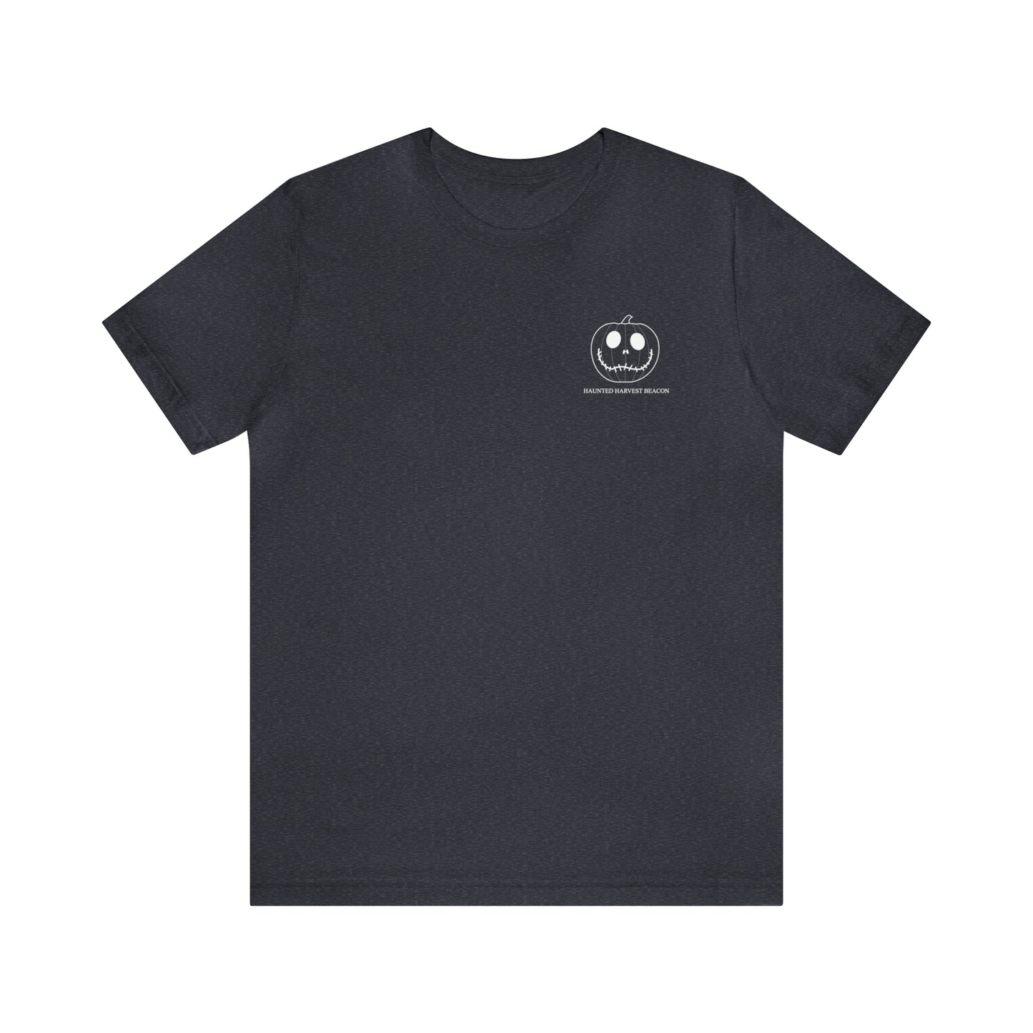Halloween - Unisex Short Sleeve Tee - Cute Pumpkin - Haunted Harvest Beacon