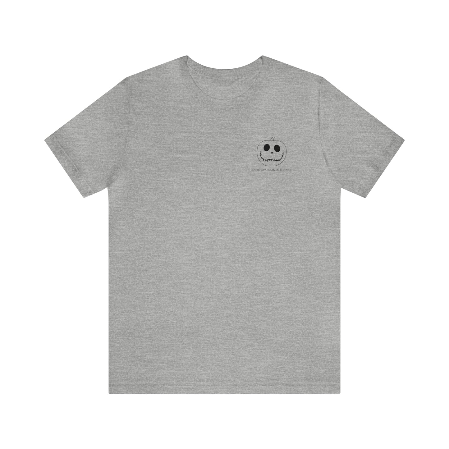 Halloween - Unisex Short Sleeve Tee - Cute Pumpkin - Gourd Guarding of the Night