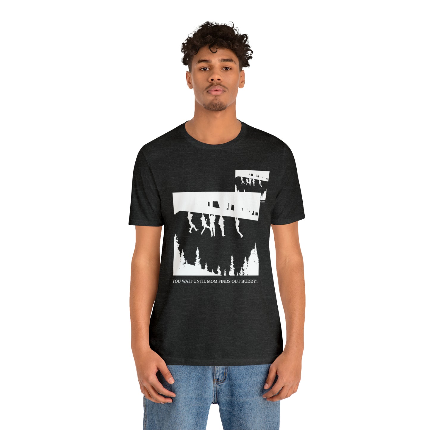 Lost Boys - Unisex Short Sleeve Tee - Hanging From The Bridge - You Wait Until Mom Finds Out Buddy